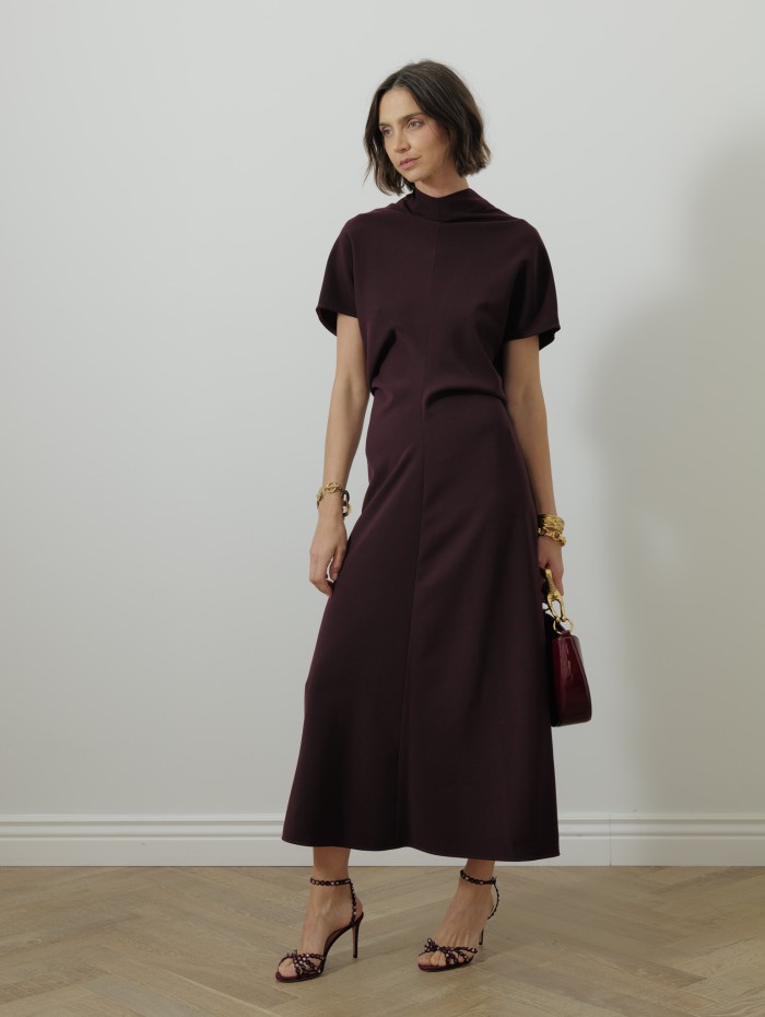 Robe col montant - Bordeaux - 26 Avenue