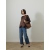 Blouse à boutons - Chocolat - 26 Avenue