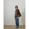 Blouse à boutons - Chocolat - 26 Avenue