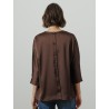Blouse à boutons - Chocolat - 26 Avenue