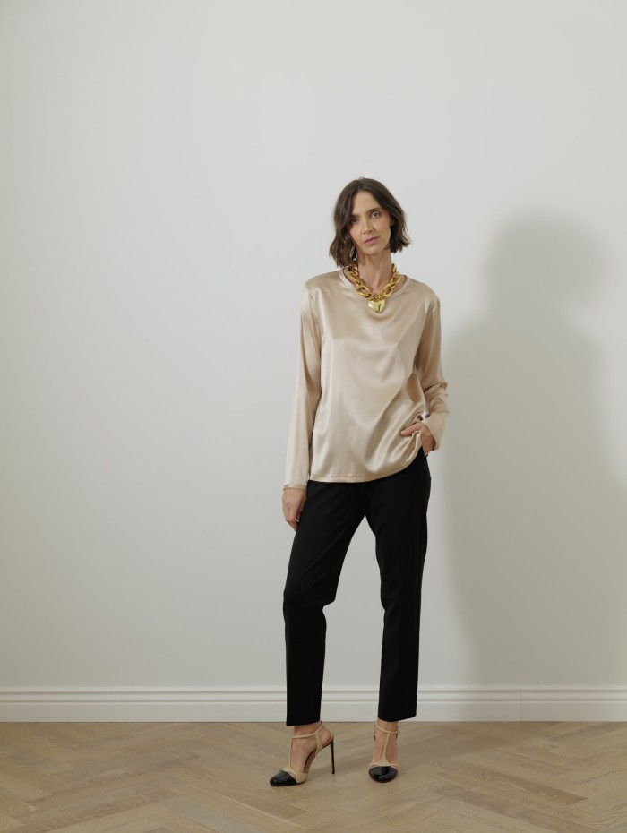 Blouse à manches longues - Champagne - 26 Avenue