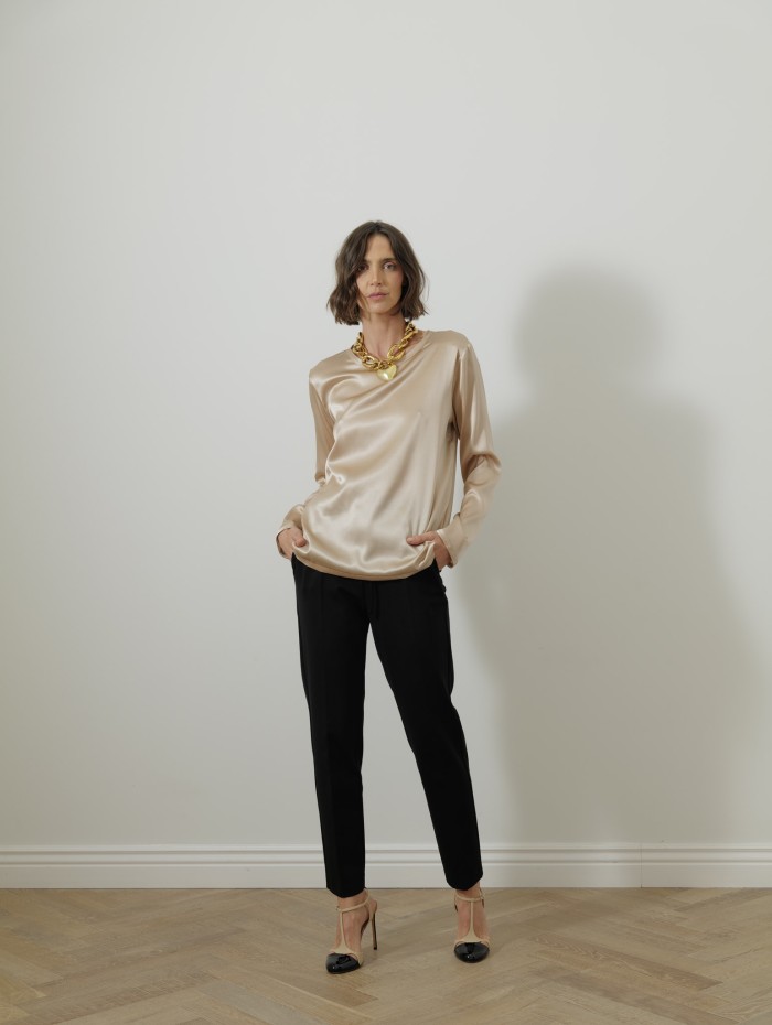 Blouse à manches longues - Champagne - 26 Avenue