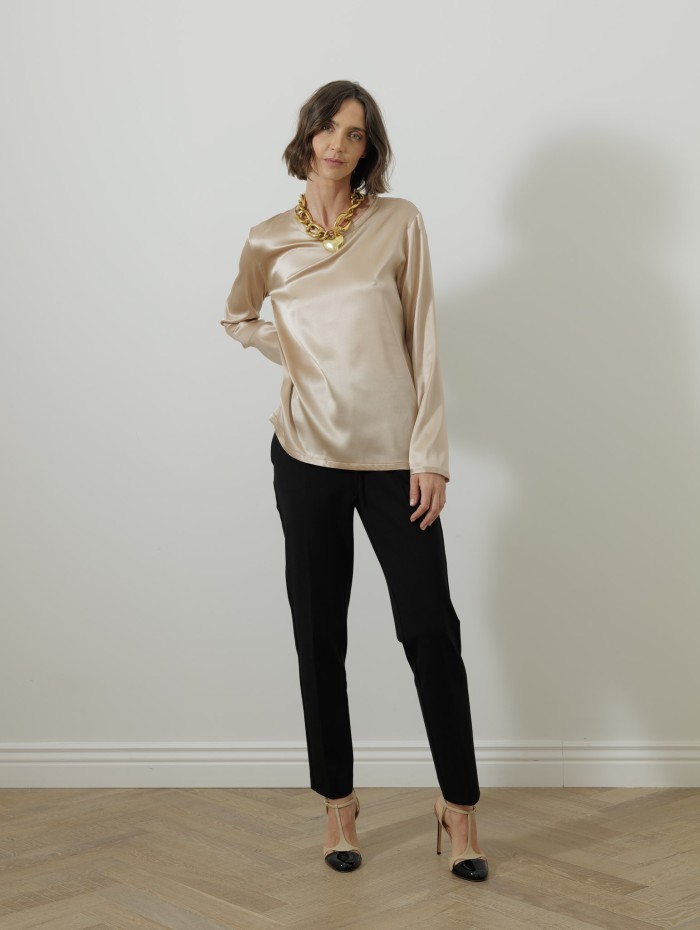 Blouse à manches longues - Champagne - 26 Avenue