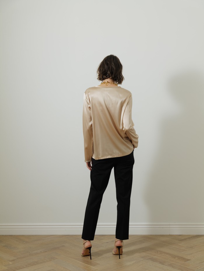 Blouse à manches longues - Champagne - 26 Avenue