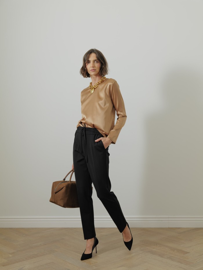 Blouse en soie - Cognac - 26 Avenue