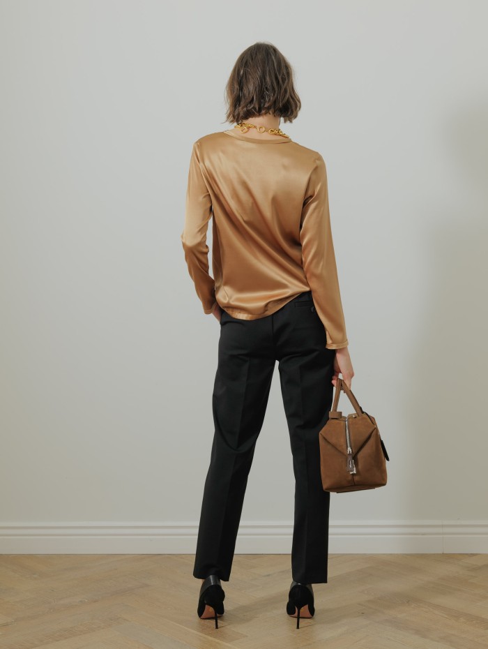 Pantalon taille élastique - Noir - 26 Avenue