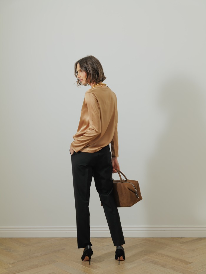 Pantalon taille élastique - Noir - 26 Avenue