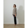 Blouse à boutons - Taupe