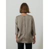 Blouse à boutons - Taupe