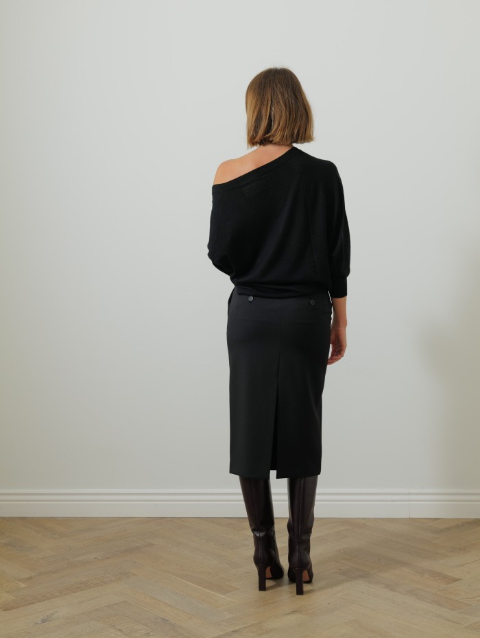 Jupe droite - Noire - 26 avenue