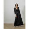 Robe longue col v - Noire - 26 Avenue