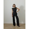 Pantalon palazzo - Noir - 26 avenue