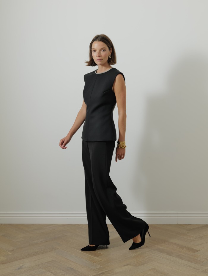 Pantalon palazzo - Noir - 26 avenue