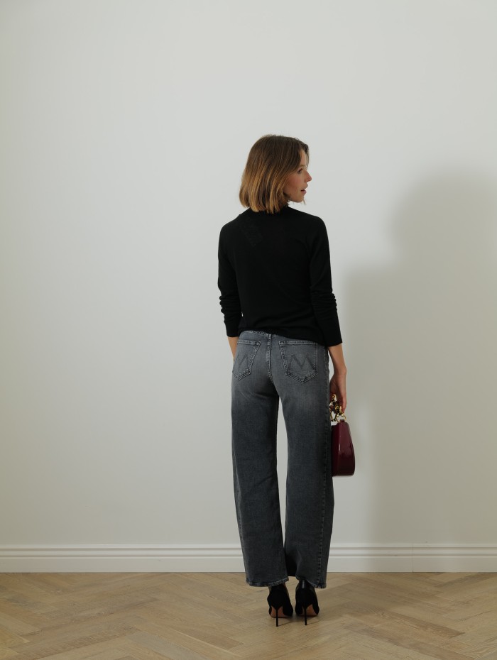 Col roulé manches longues - Noir - Majestic Filatures