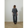 Pull col rond - Gris - Majestic filatures