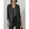 Veste de blazer - Grise - Majestic filatures