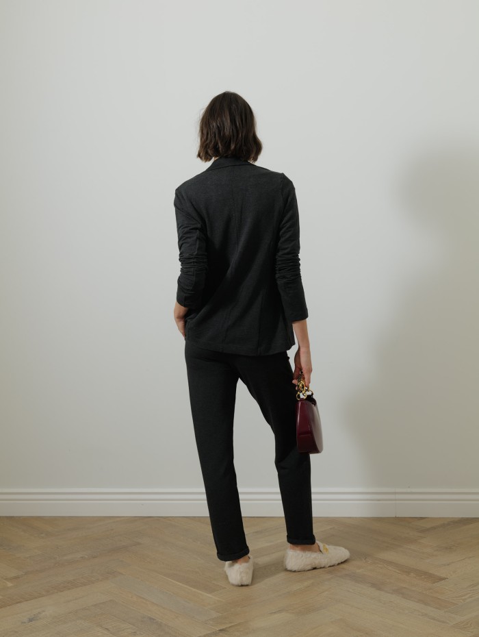 Veste de blazer - Grise - Majestic filatures