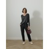 Pantalon fluide - Gris foncé - Majestic filatures