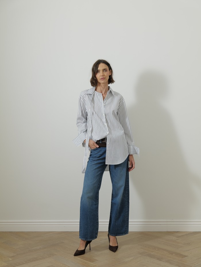 Chemise à rayures - multi stripe - Róhe