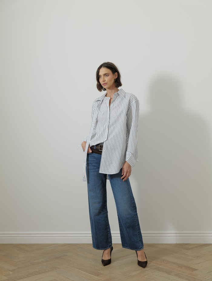 Chemise à rayures - multi stripe - Róhe