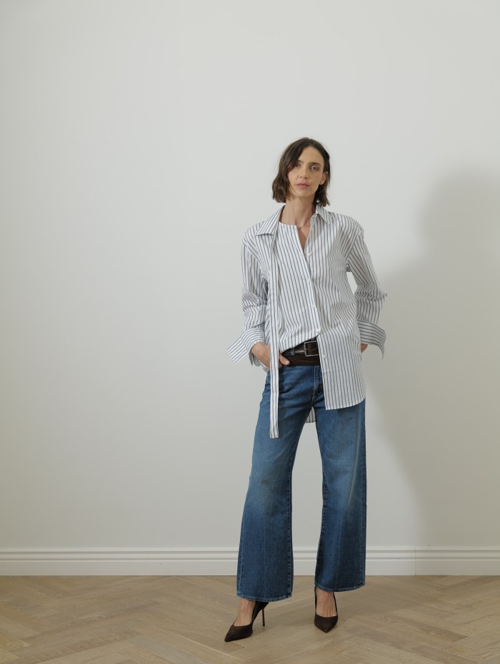 Chemise à rayures - multi stripe - Róhe
