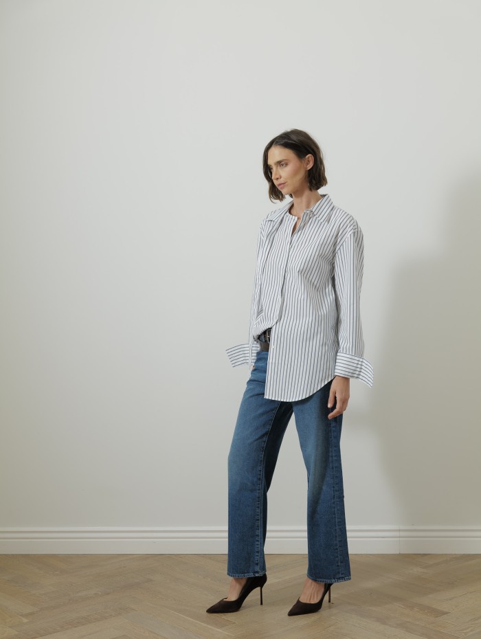 Chemise à rayures - multi stripe - Róhe