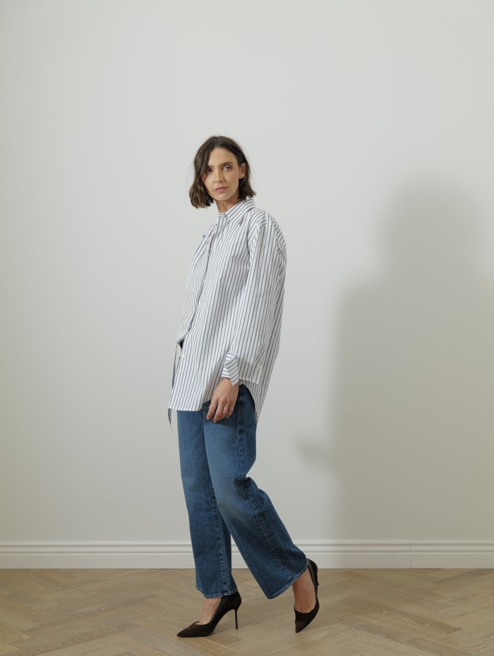 Chemise à rayures - multi stripe - Róhe