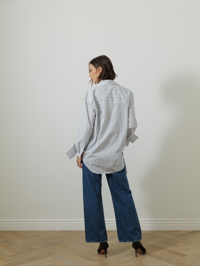 Chemise à rayures - multi stripe - Róhe
