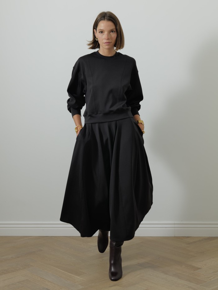 Top à col rond - Axel long sleeve top - Ulla johnson