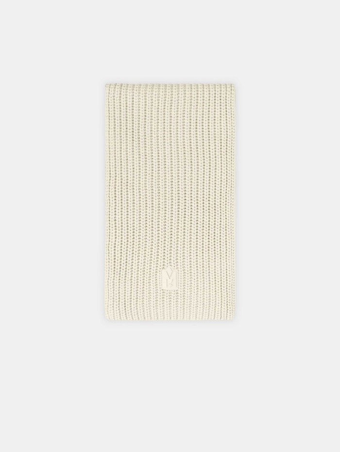 Écharpe longue en maille - Crème - Mackage