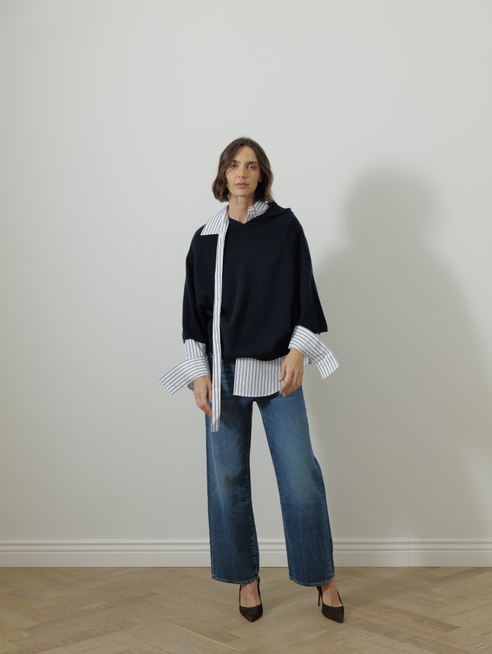 Sweat à capuche - Marine