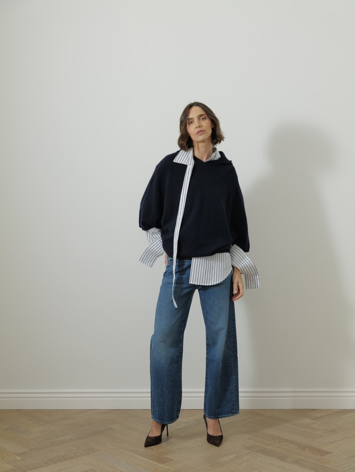Sweat à capuche - Marine