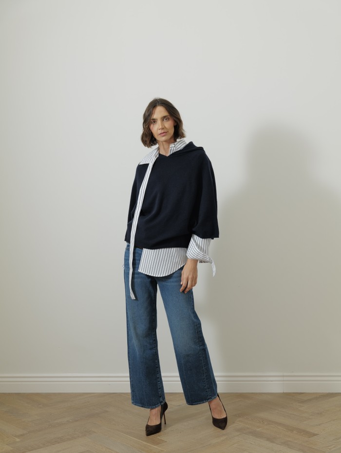 Sweat à capuche - Marine