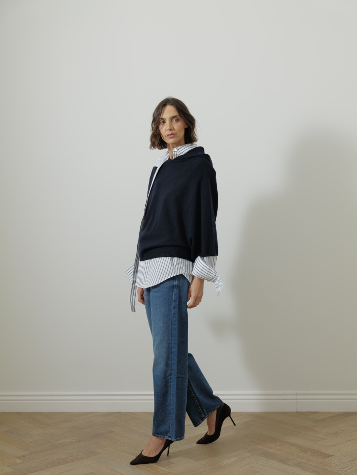 Sweat à capuche - Marine
