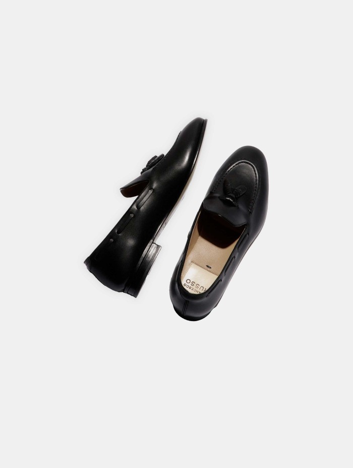 Mocassin en cuir - Noir - Francesco Russo