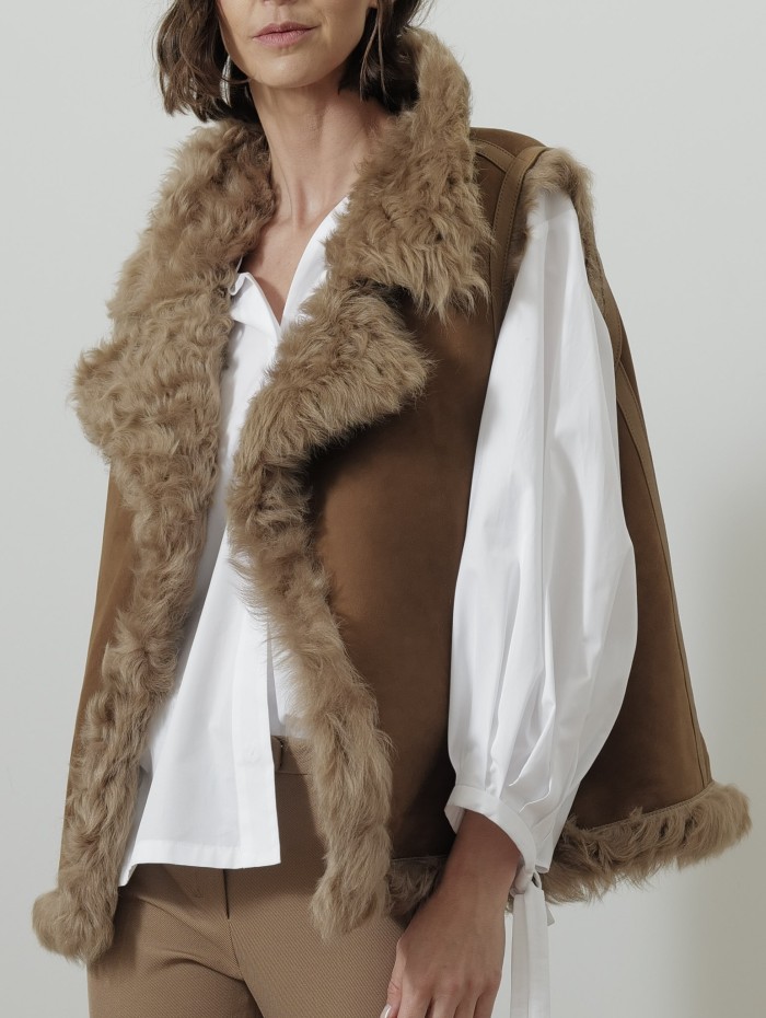 Veste réversible en cuir et peau lainée - Kasia - Mackage