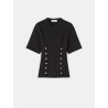 T-shirt cintré - Molleton de coton - Lanvin