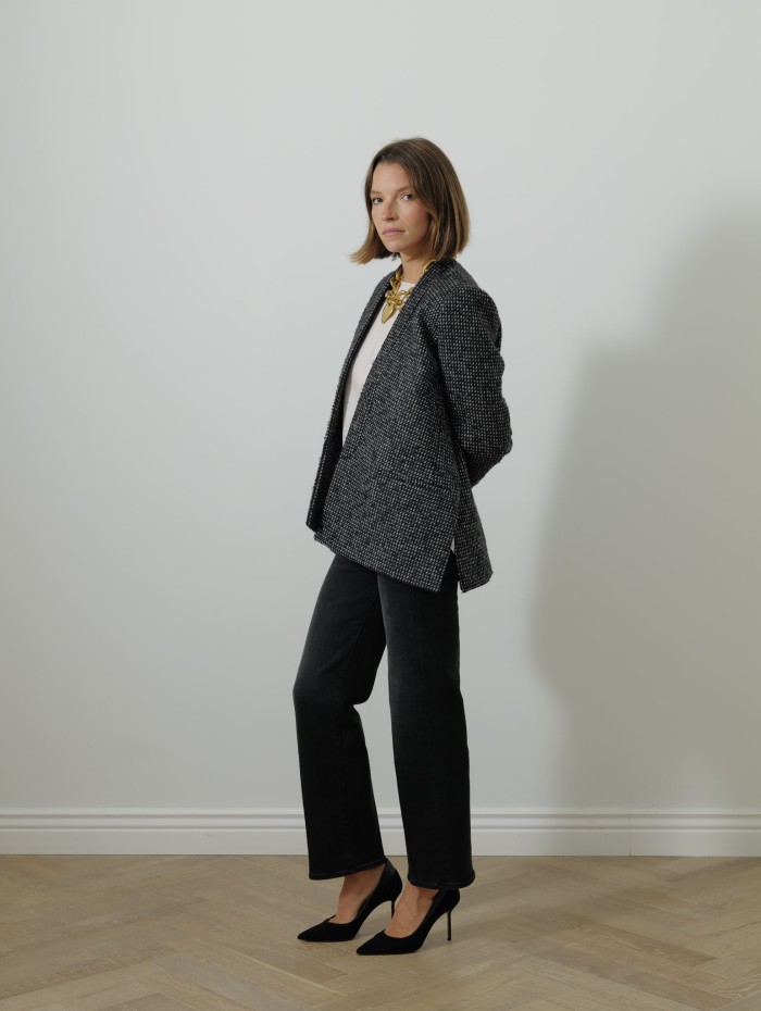 Veste en tweed - Grise - Maison Rabih Kayrouz