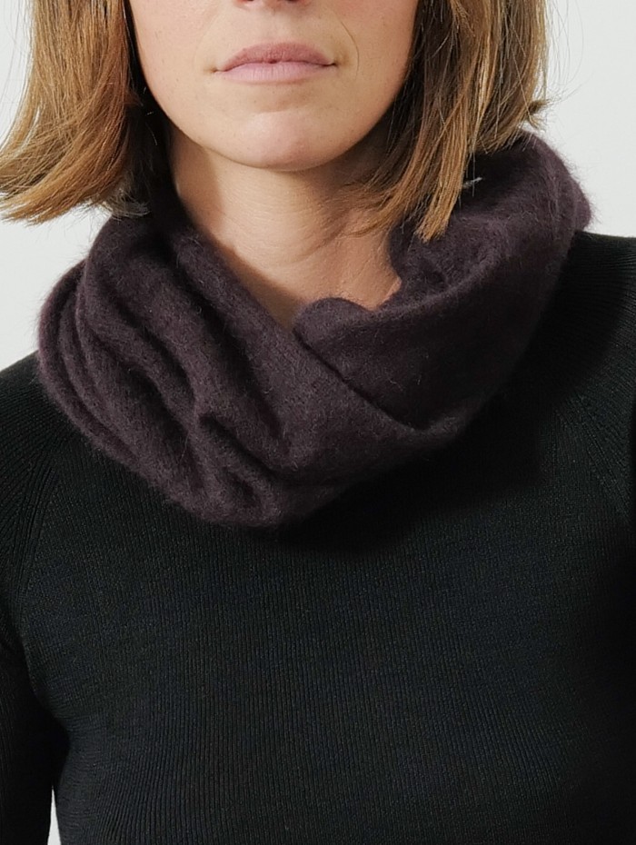Écharpe snood - Aubergine - Majestic Filatures