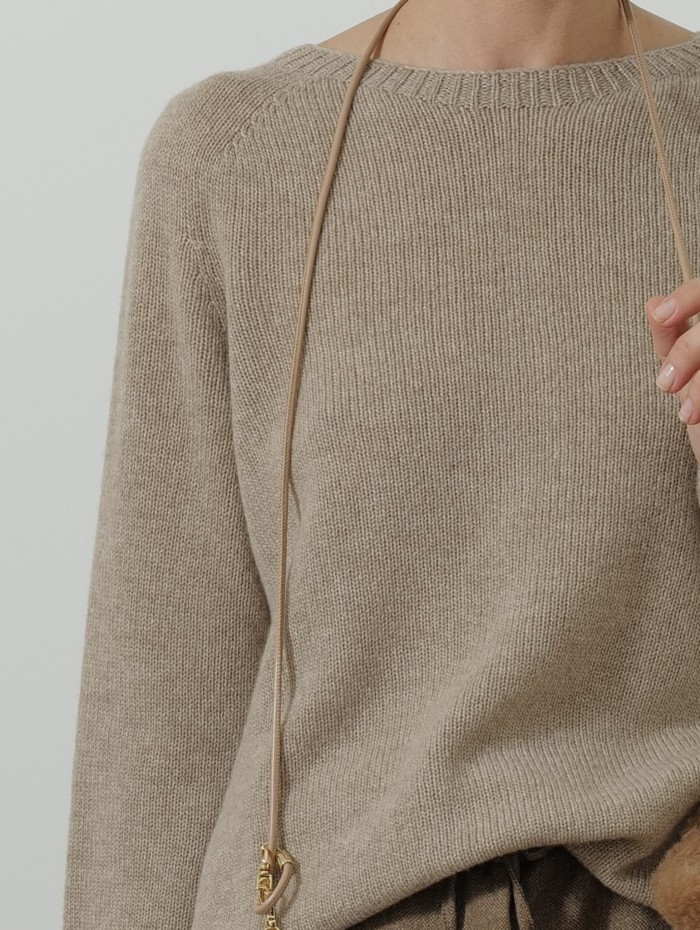 Pull col rond laine et cachemire - Georges - Max Mara