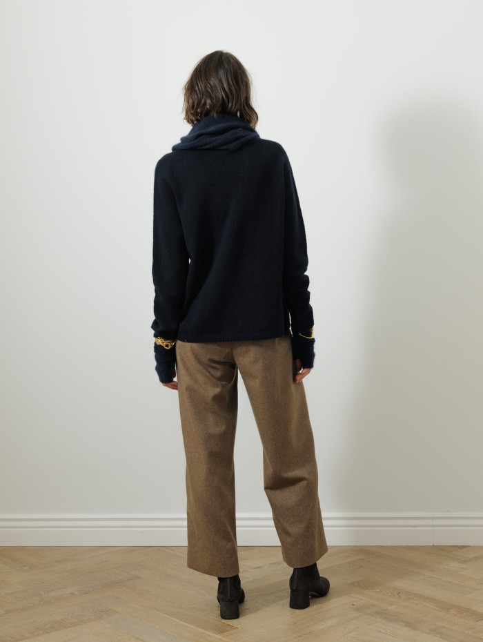 Pull col rond laine et cachemire - Georges - Max mara