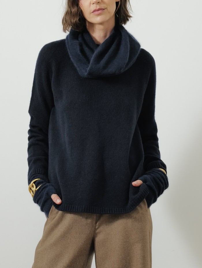 Pull col rond laine et cachemire - Georges - Max mara