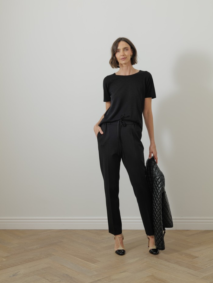 Top en cachemire - Noir - Majestic filatures