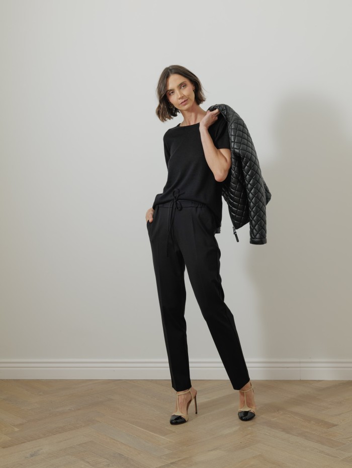 Top en cachemire - Noir - Majestic filatures