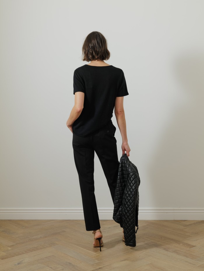 Top en cachemire - Noir - Majestic filatures
