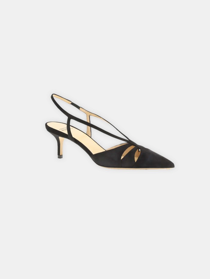 Escarpins en daim - Slim back suede - Francesco Russo