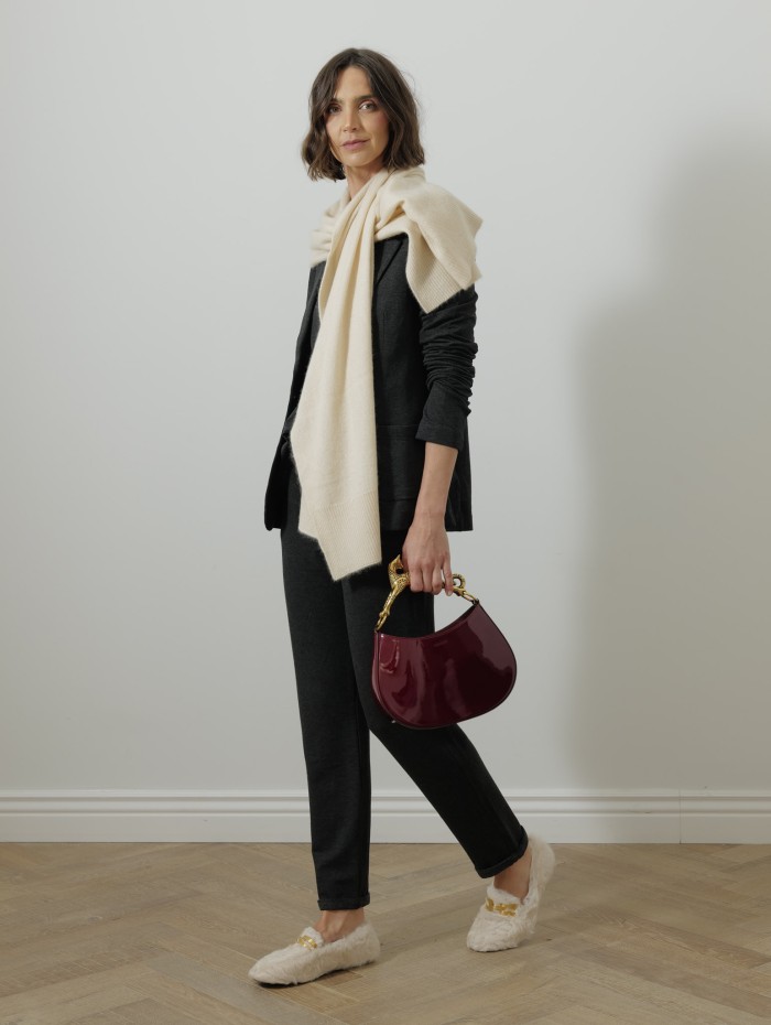 Mocassin fourrure - AQUAZZURA - Mocassins femme luxe - Mademoiselle Pearl