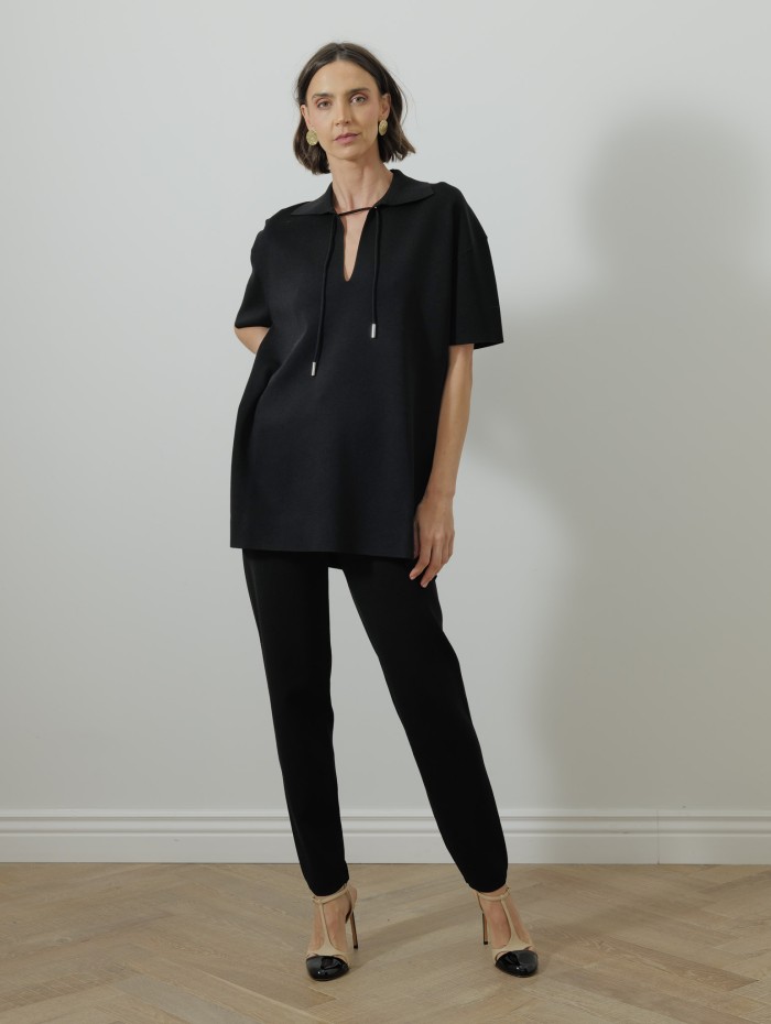 Escarpin beige et noir - Salome Patent - Francesco Russo - Mademoiselle Pearl