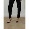 Escarpin beige et noir - Salome Patent - Francesco Russo - Mademoiselle Pearl
