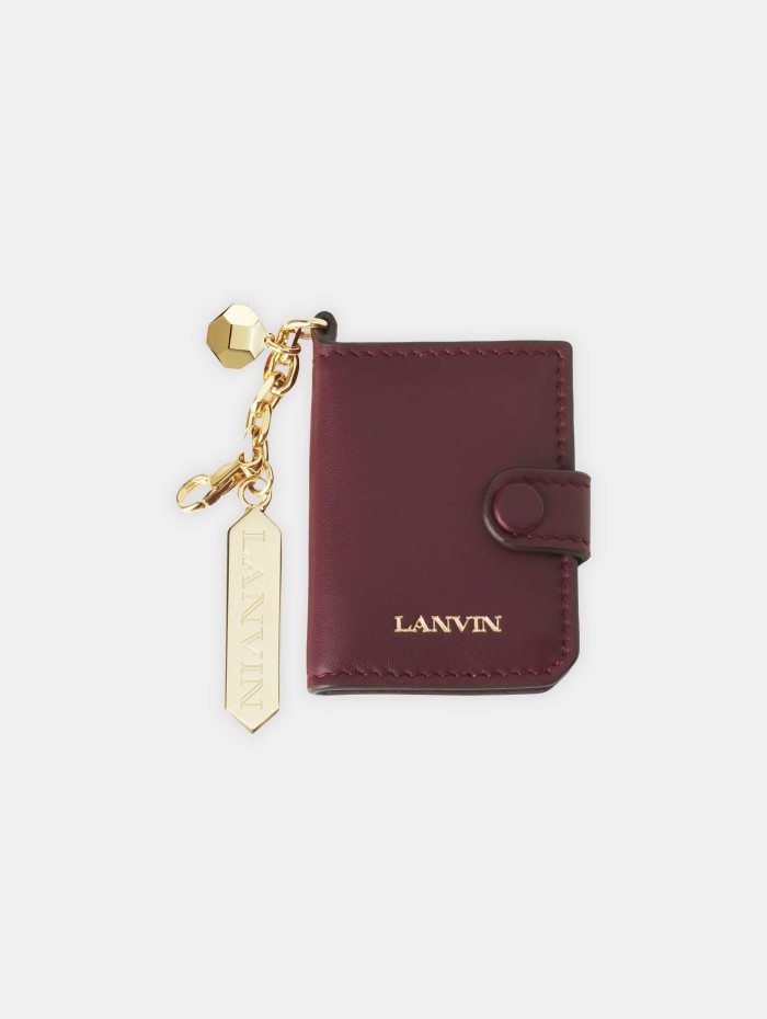 Porte photo en cuir - Bordeaux - Lanvin